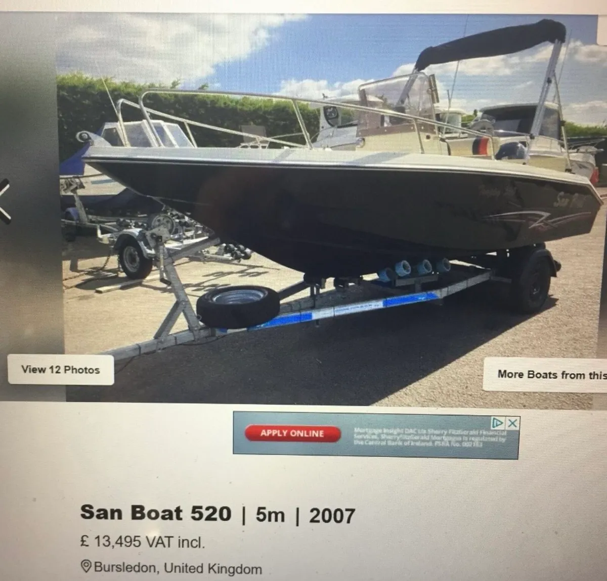 San Boat 520 - Fishing / Speed / Ski Boat - Image 3