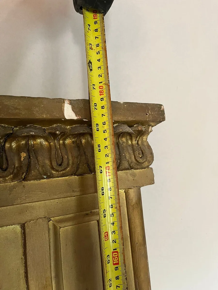 Large antique overmantle mirror - Image 3