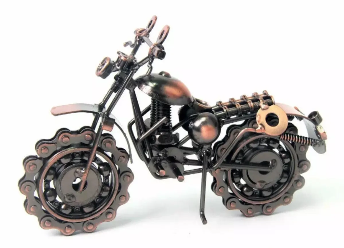 Hand Made Motorbike Motocross Model Nuts Bolts - Image 4