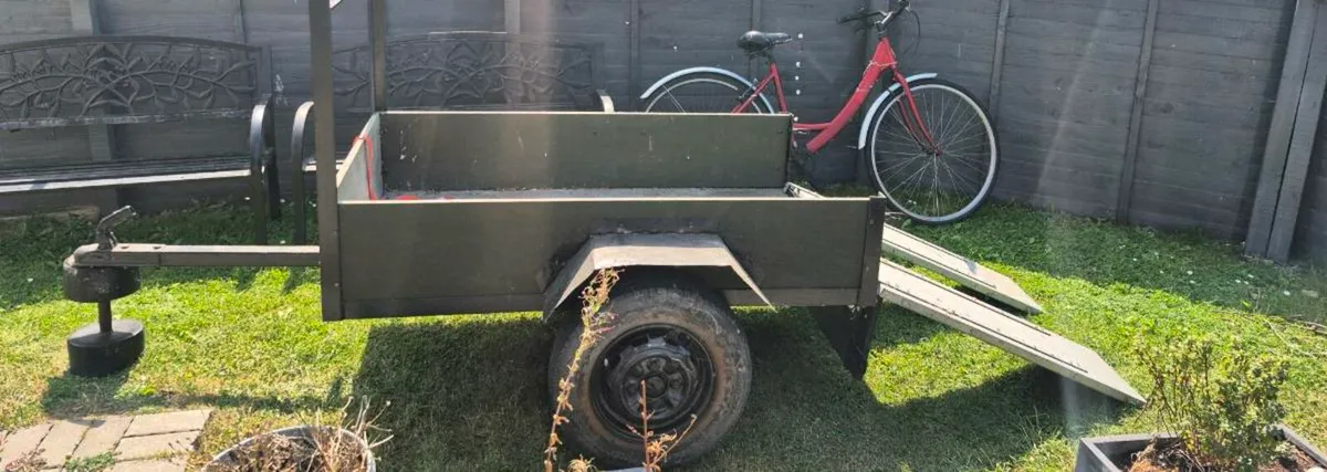 4 x 3 Trailer what drive on ramps in very good con - Image 4