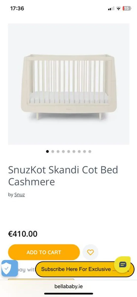 Snuz Scandi  Cot - Perfect Condition - Image 1