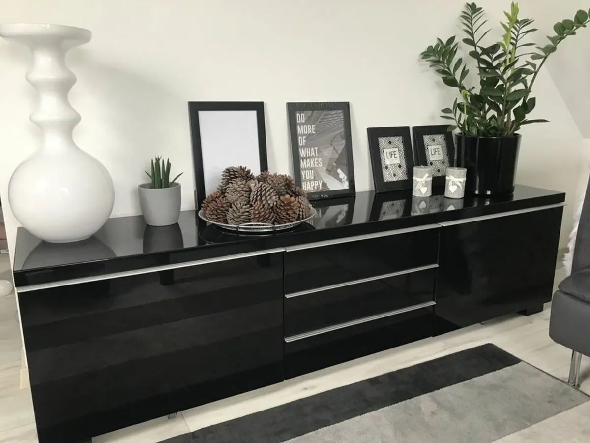 Ikea Besta Burs High-gloss Tv Unit - Image 2