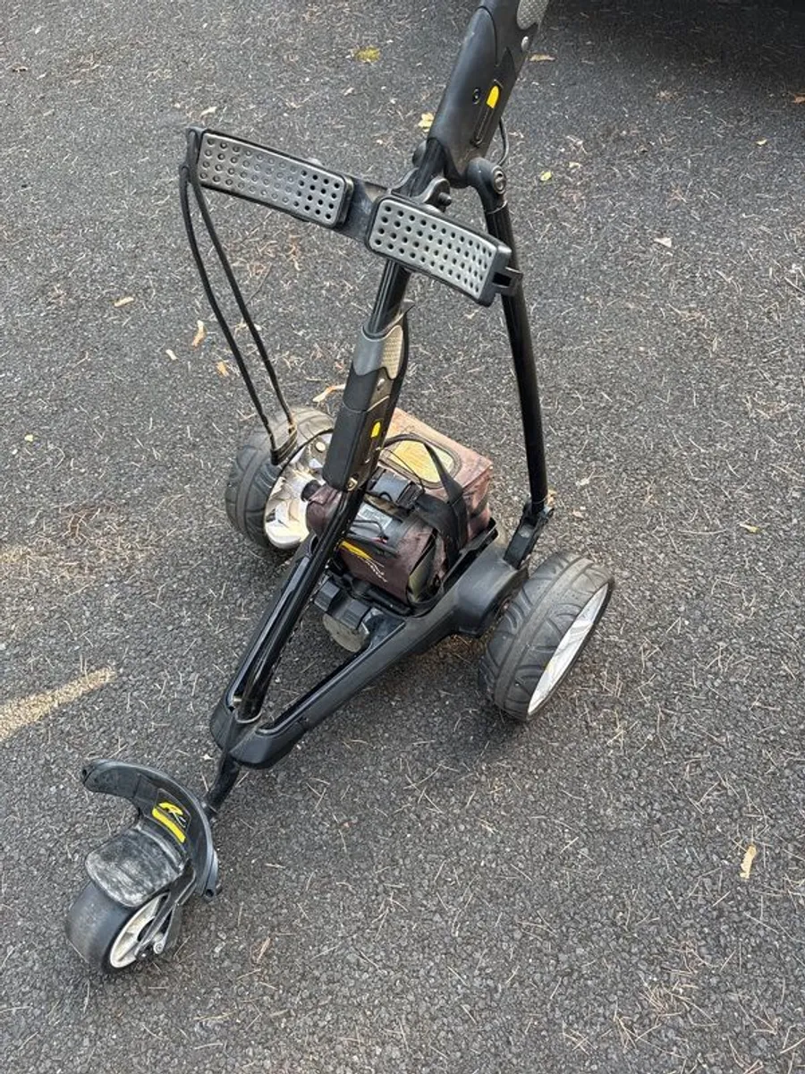 electric powacaddy golf trolley - Image 2
