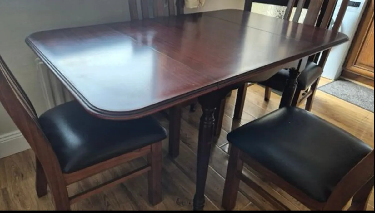 Extendable Vintage Drop Leaf Kitchen Dining Table - Image 1