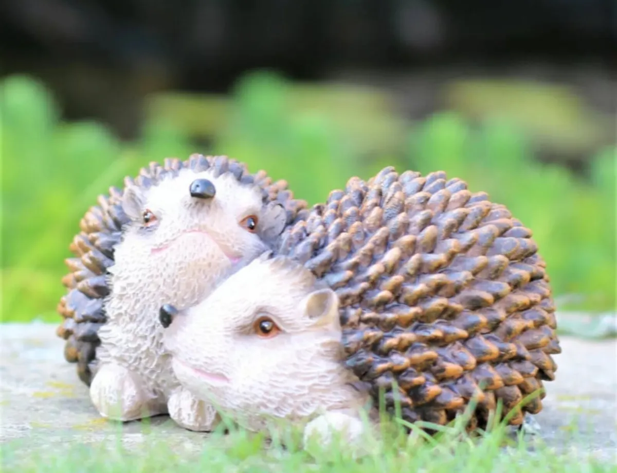 Baby Hedgehogs Garden Ornament NEW - Image 3