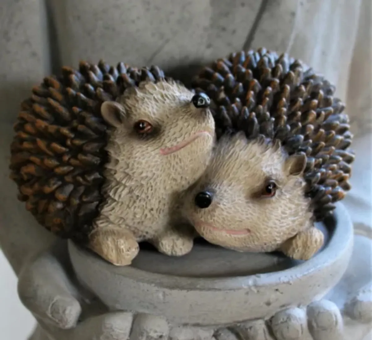 Baby Hedgehogs Garden Ornament NEW - Image 4