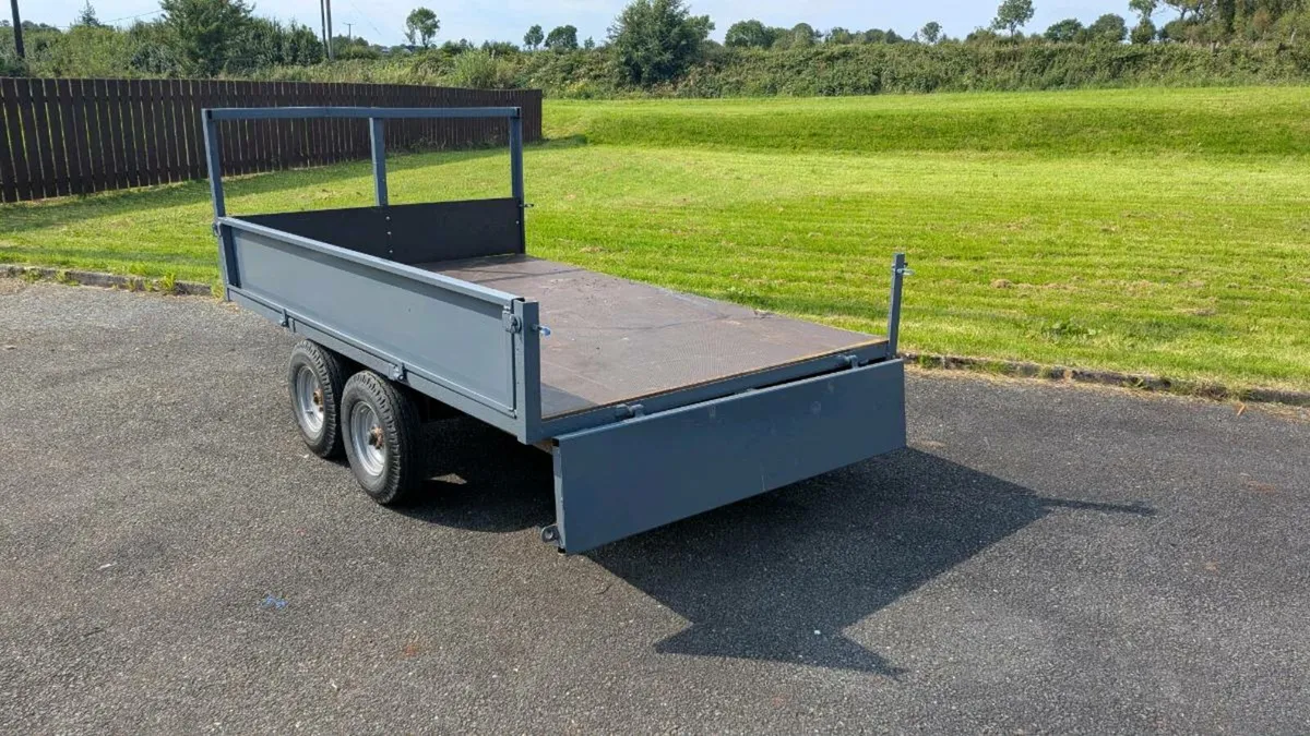 9x5.6 flatbed trailer with dropsides - Image 3