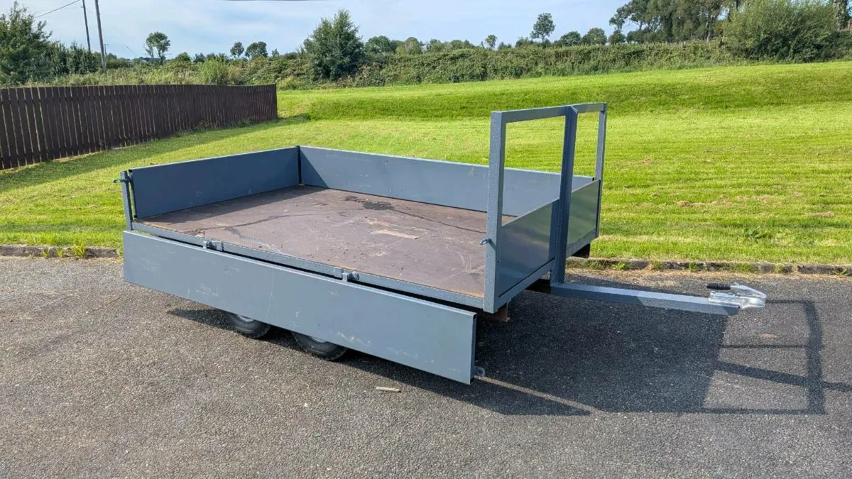 9x5.6 flatbed trailer with dropsides - Image 4