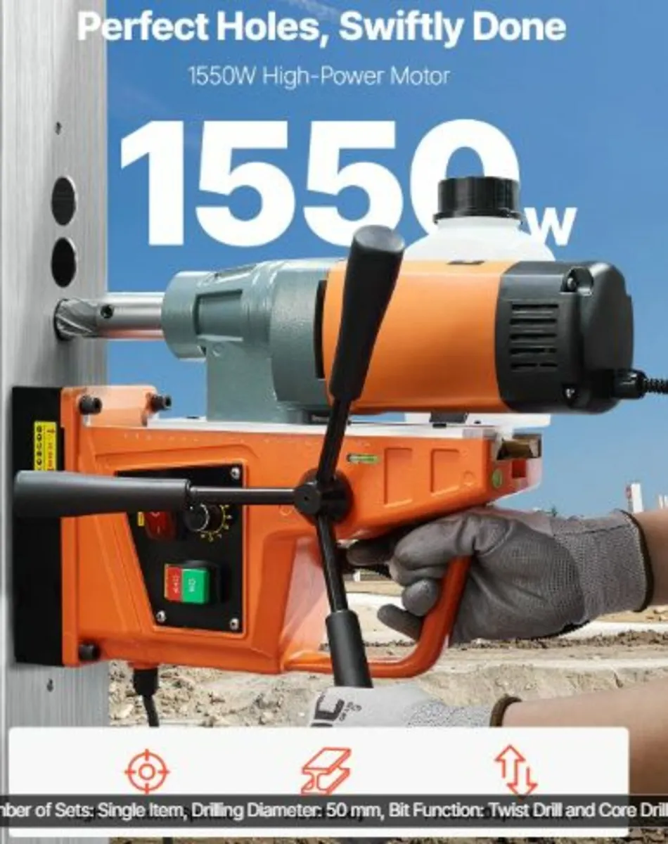Magnetic Drill 1550W 2922lbf/13000N Portable Mag - Image 2