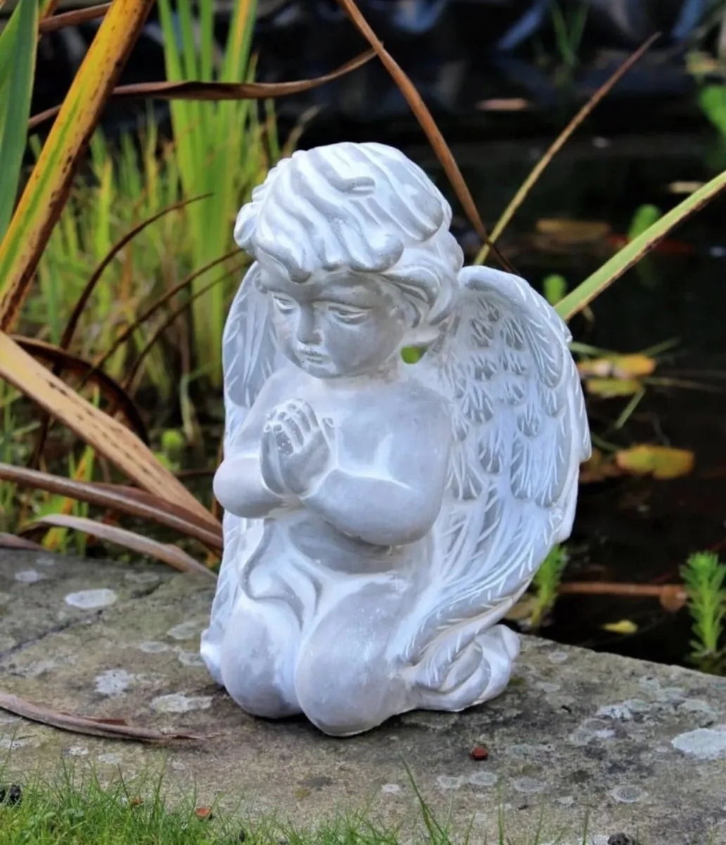Stone Angel Statue Garden Ornament Figurine NEW
