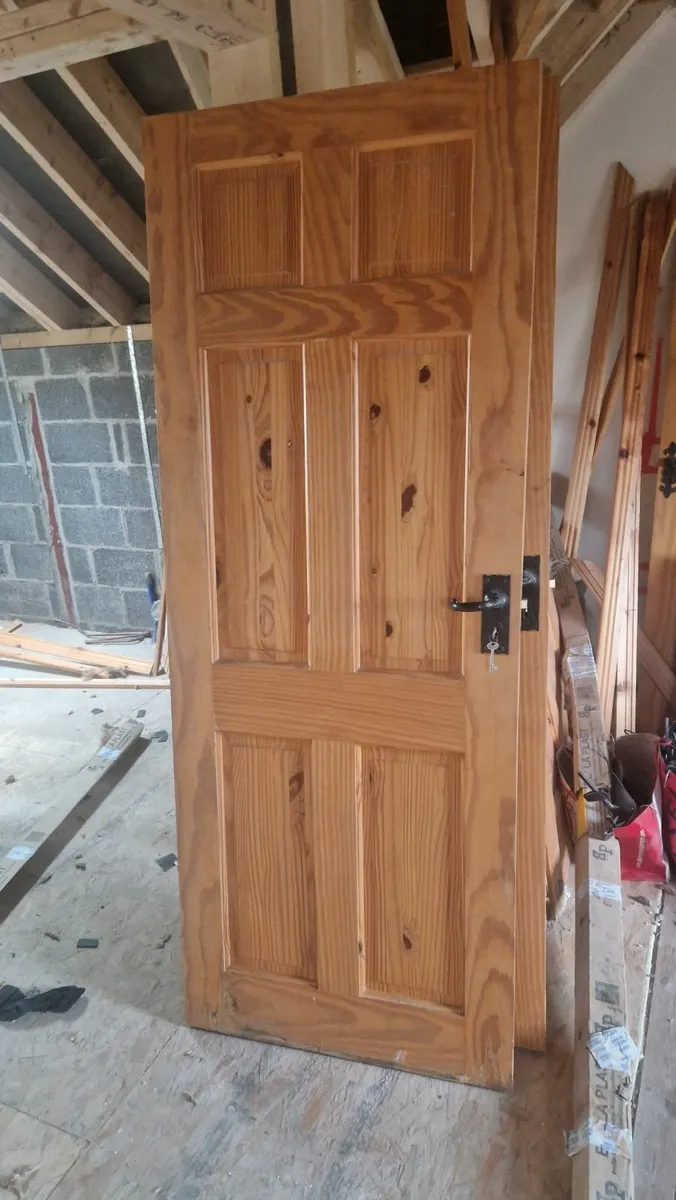 Solid wood internal doors set of 4