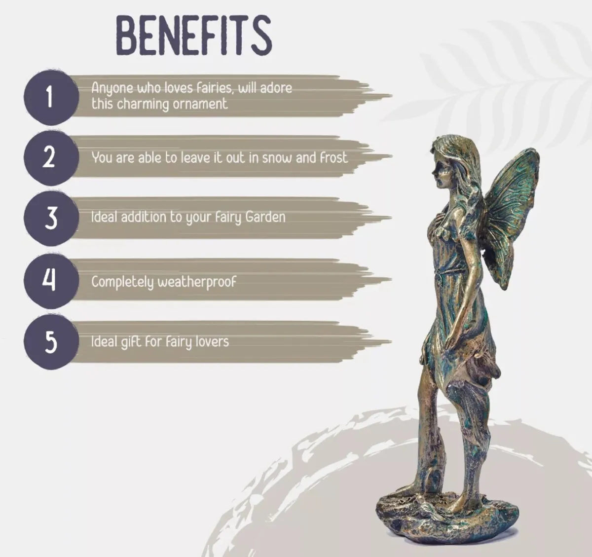 Bronze Effect Angel Statue Garden Ornament NEW - Image 4