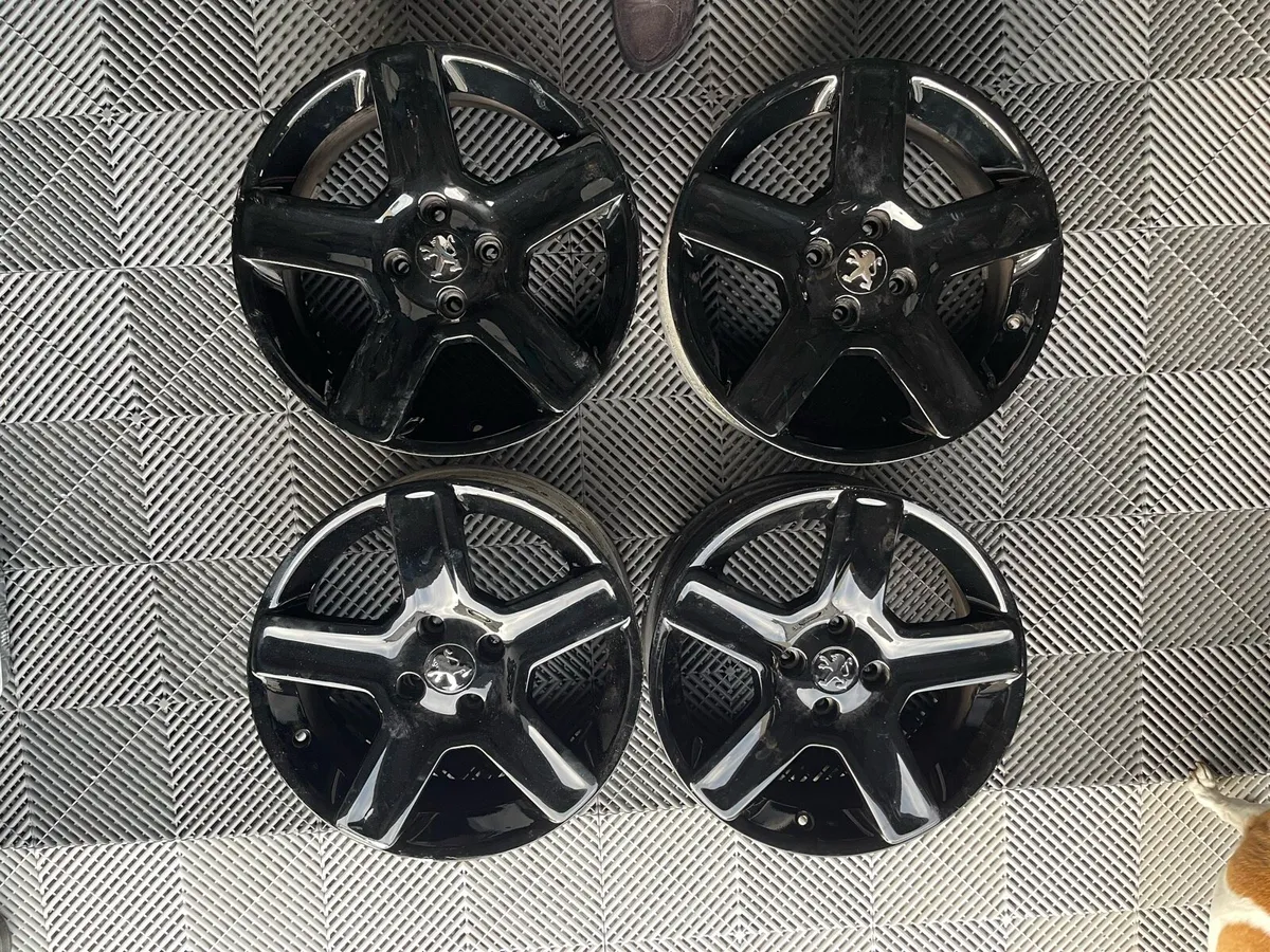 Genuine Peugeot 17” Vortex Alloys W/New Tyres - Image 2