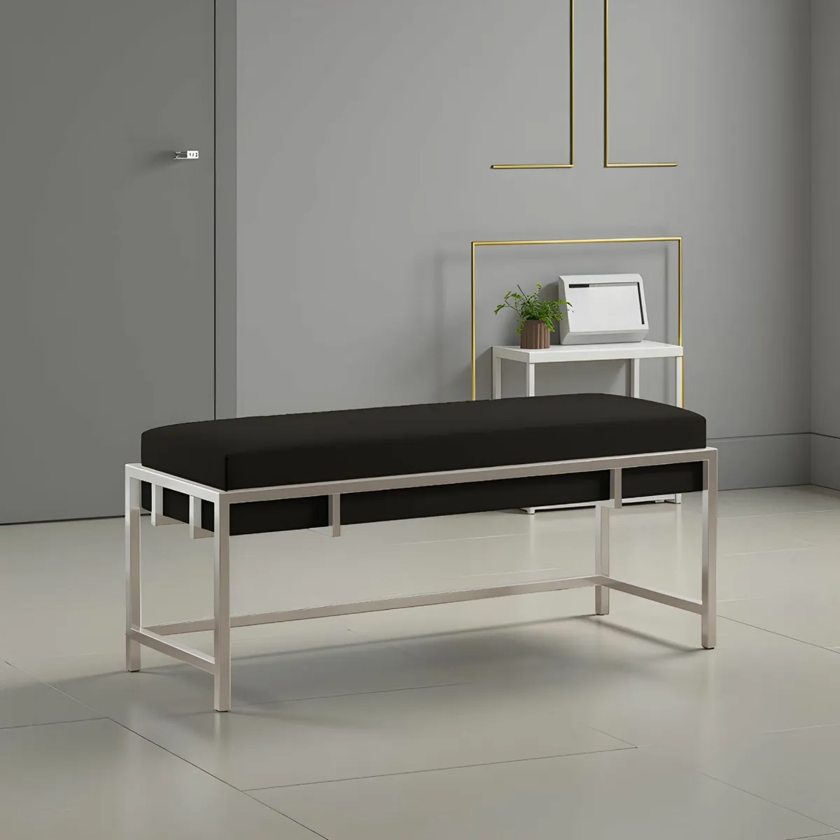 Lexi Modern Glam Upholstered Bench - Image 1