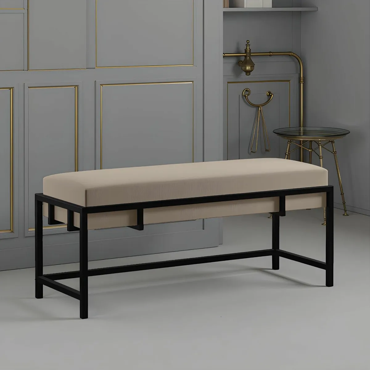 Lexi Modern Glam Upholstered Bench - Image 4