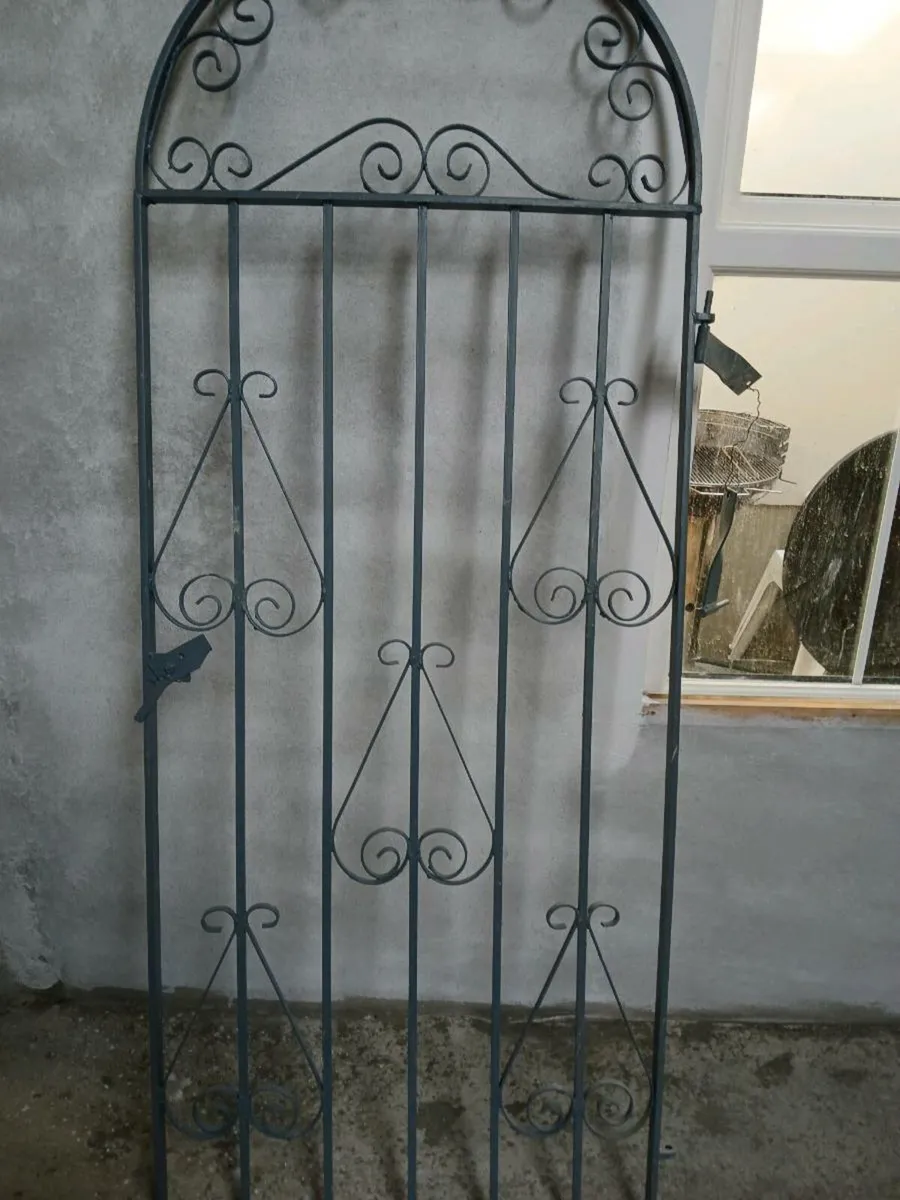 Galvanised steel garden gate - Image 1