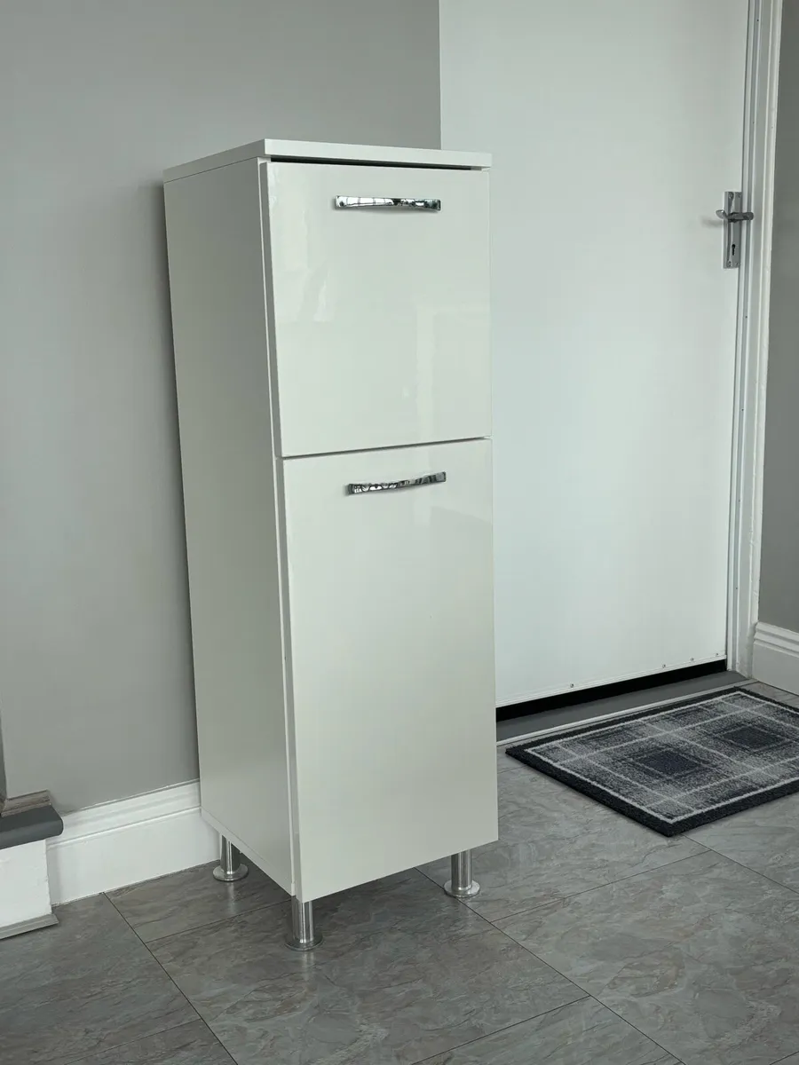 High Gloss Finish White Cabinet - Image 1