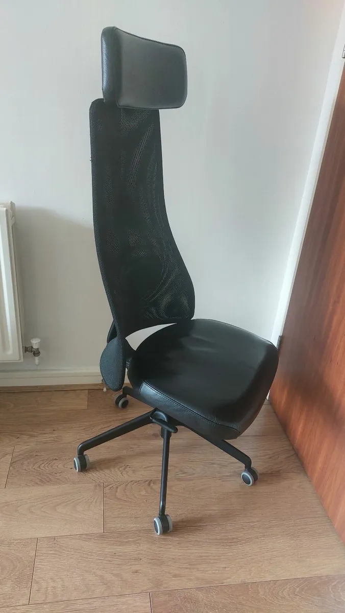 Office chair JÄRVFJÄLLET black, without armrest - Image 2