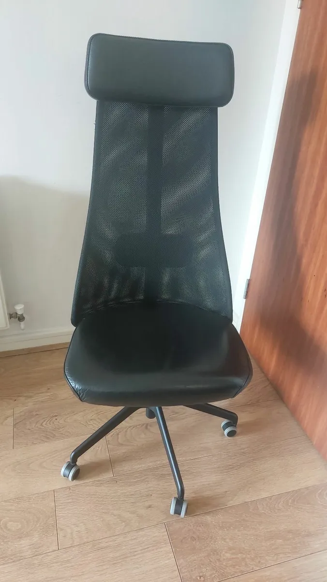 Office chair JÄRVFJÄLLET black, without armrest - Image 4