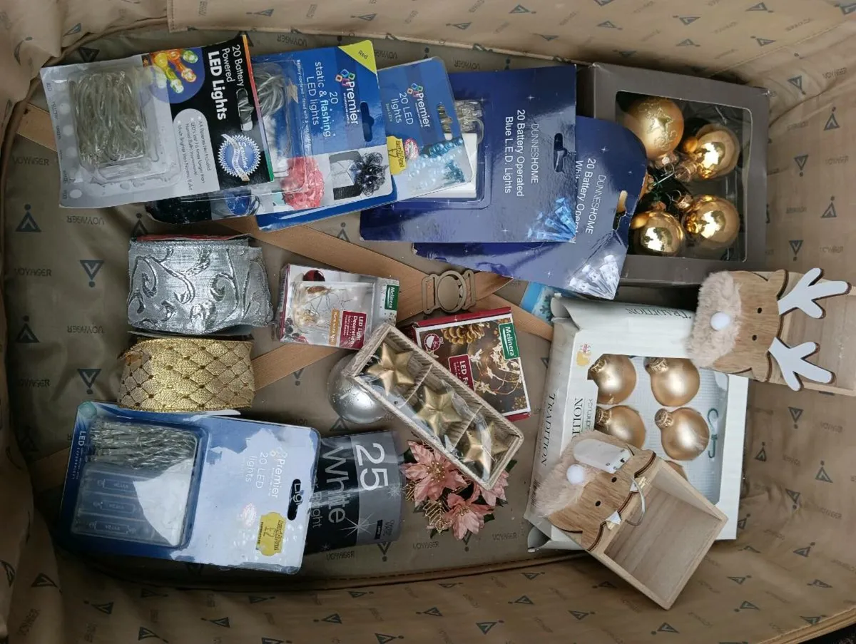 Selection of Christmas decorations all New bargain - Image 2