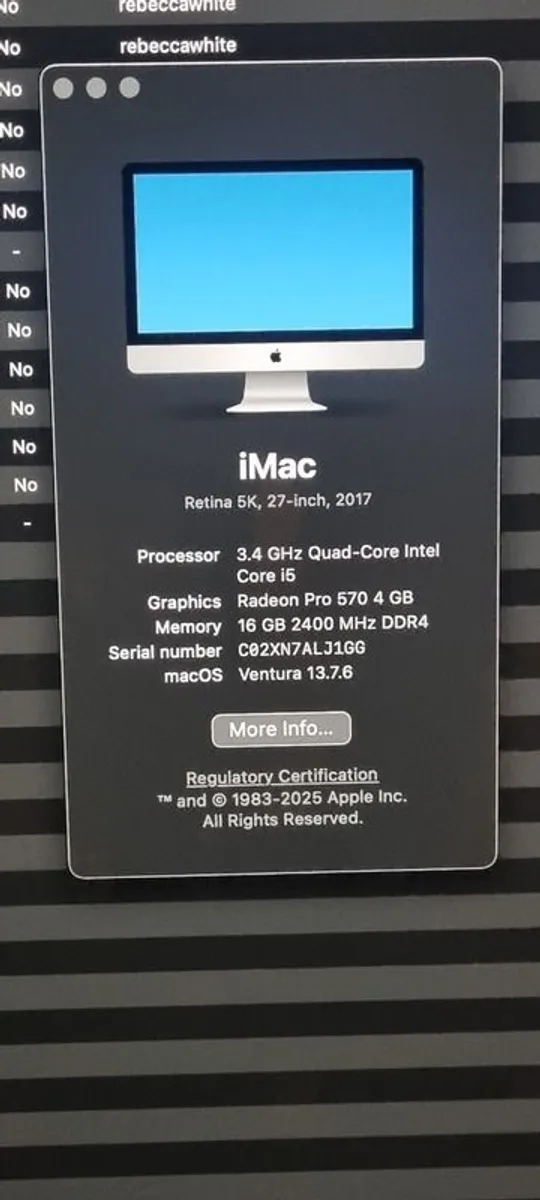 Imac 5k Retina 2017 - Image 1