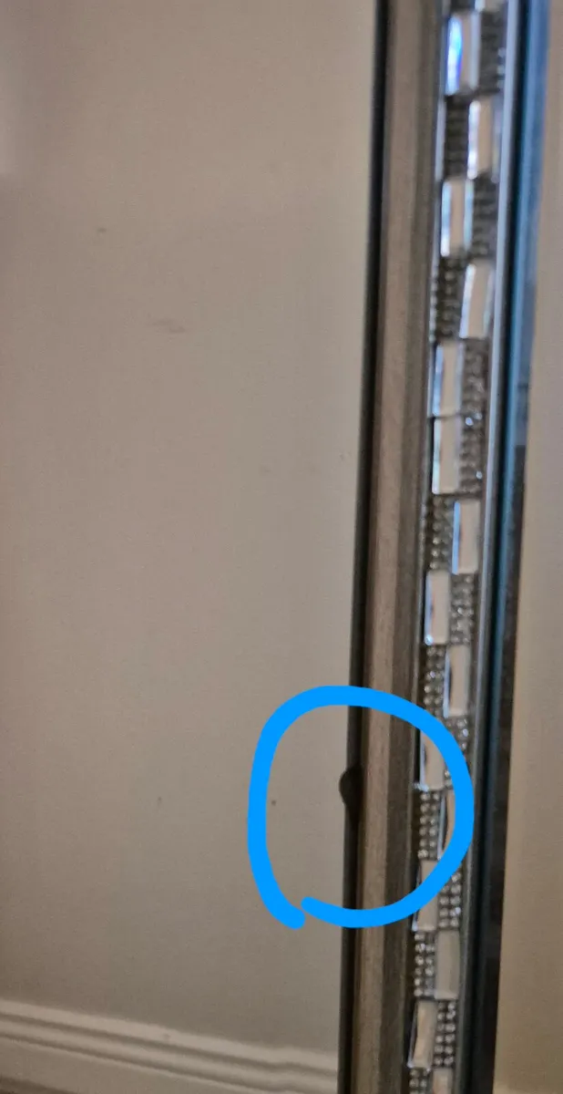 Large silver mirror - Image 3