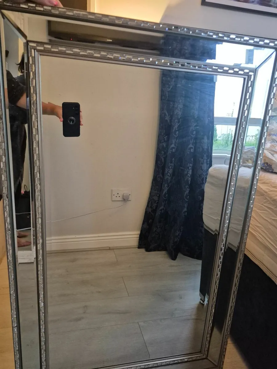 Large silver mirror - Image 2