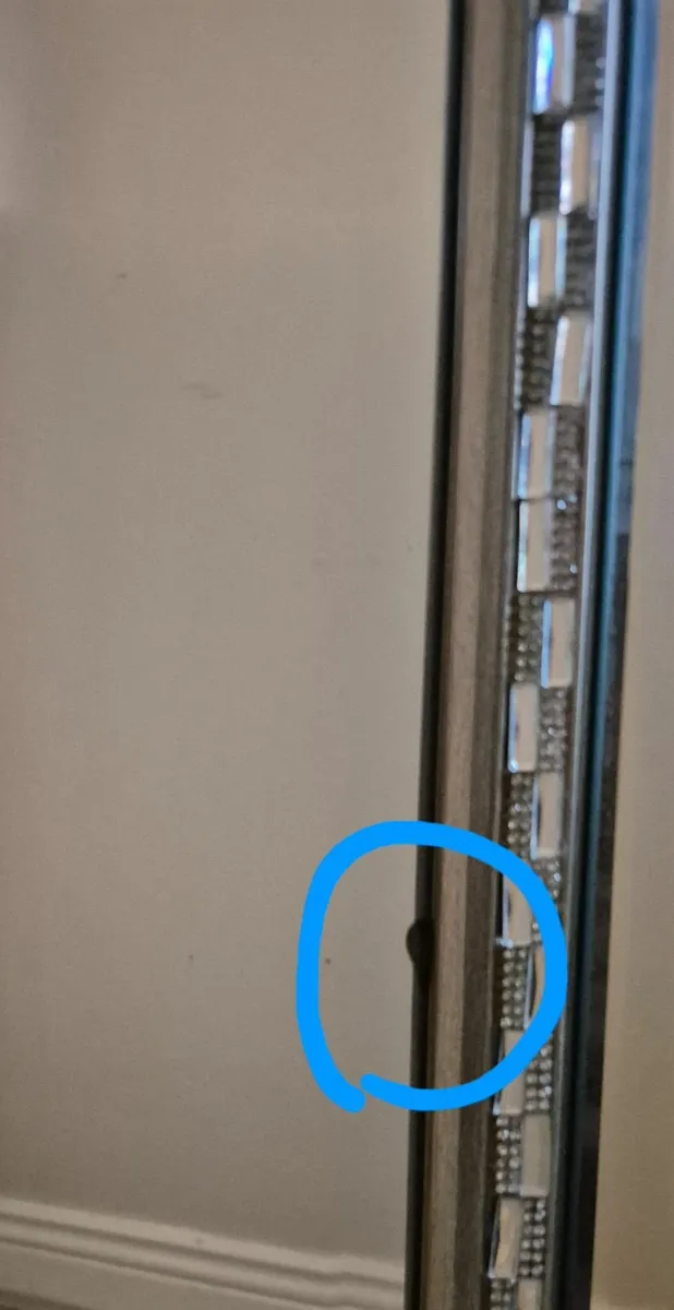 Large silver mirror - Image 4