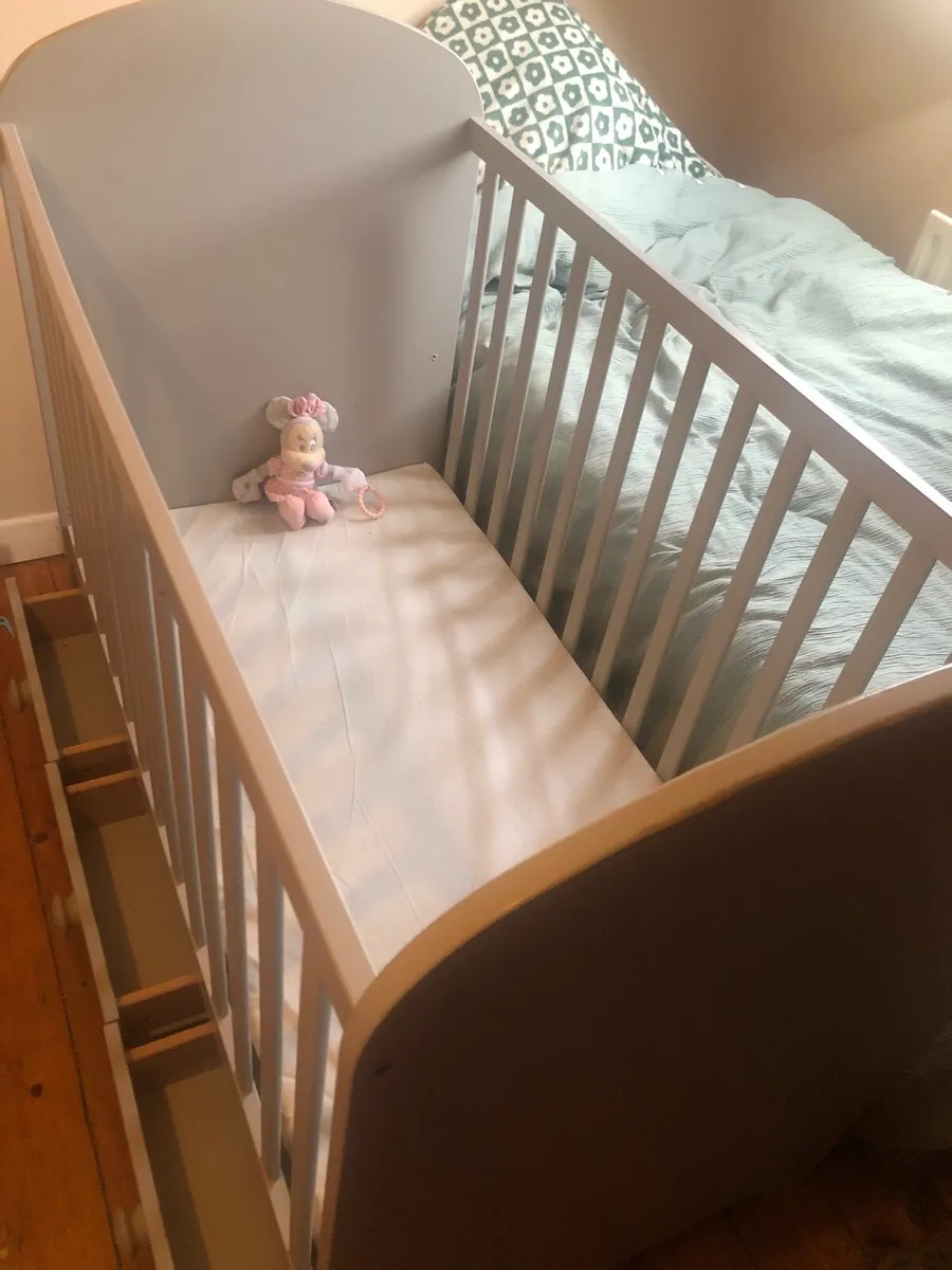 IKEA Solid Beech Cot Bed - Image 1