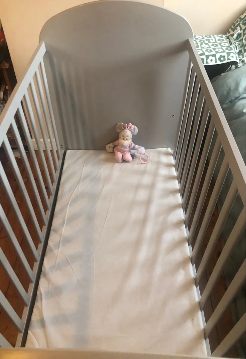 IKEA Solid Beech Cot Bed - Image 4