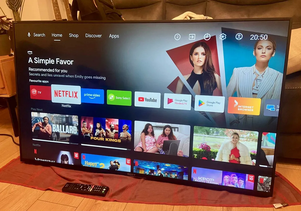 Sony Bravia 55" 4K Smart Android TV & Wall Bracket - Image 1