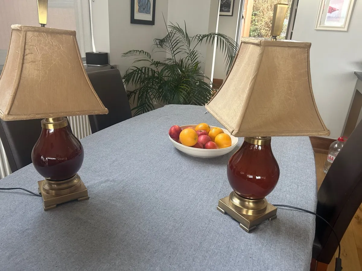 Gold and Russet Lamps - Image 1