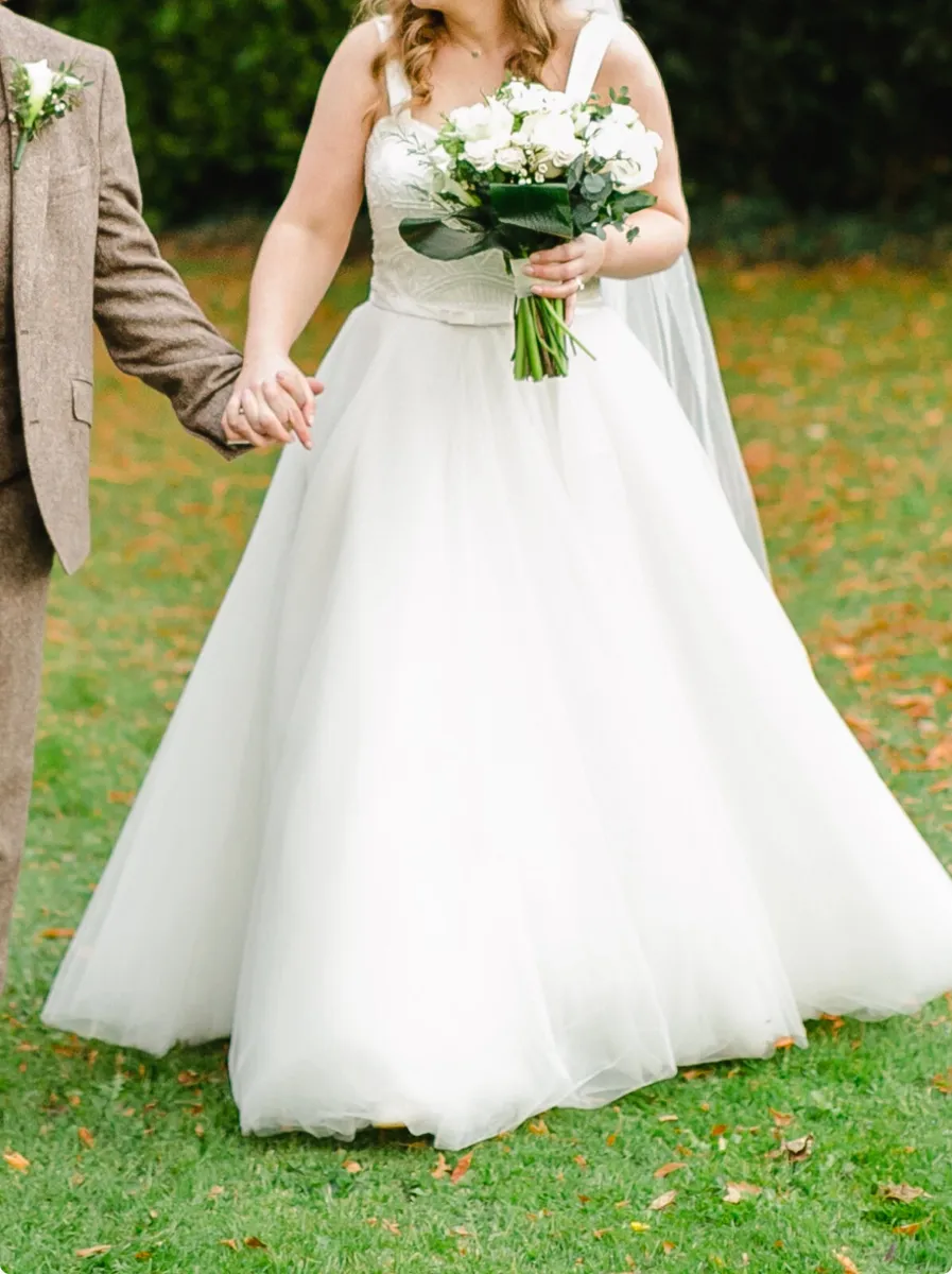 White Rose ballroom Wedding Dress - Image 3