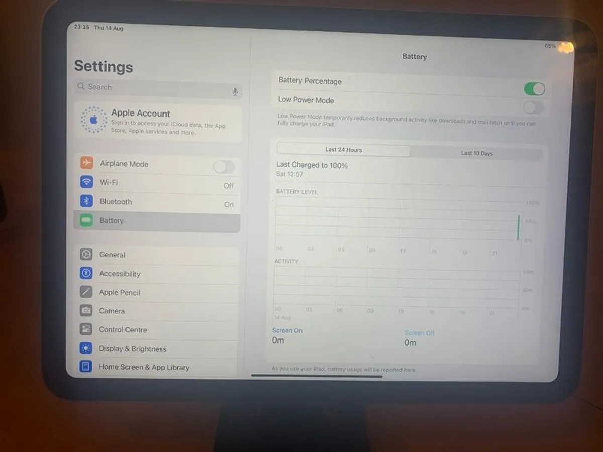 iPad 10th Generation 64GB Silver with Keyboard Charger and Box - Image 2