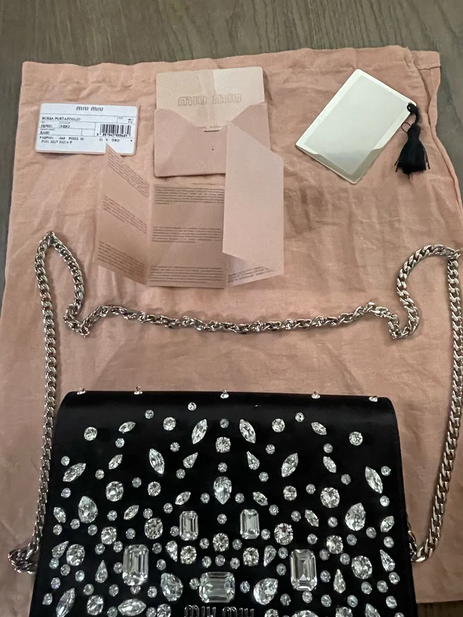Miu Miu Silk Clutch Bag – Elegant Designer Piece - Image 1