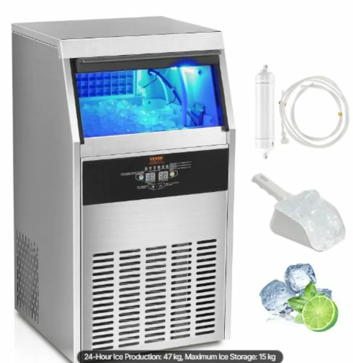 Commercial Ice Maker Freestanding Cabinet Machine - Image 1