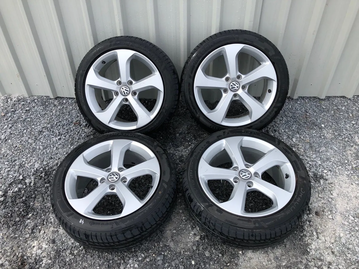17” genuine MK7 VW Golf GTI alloys - Image 1