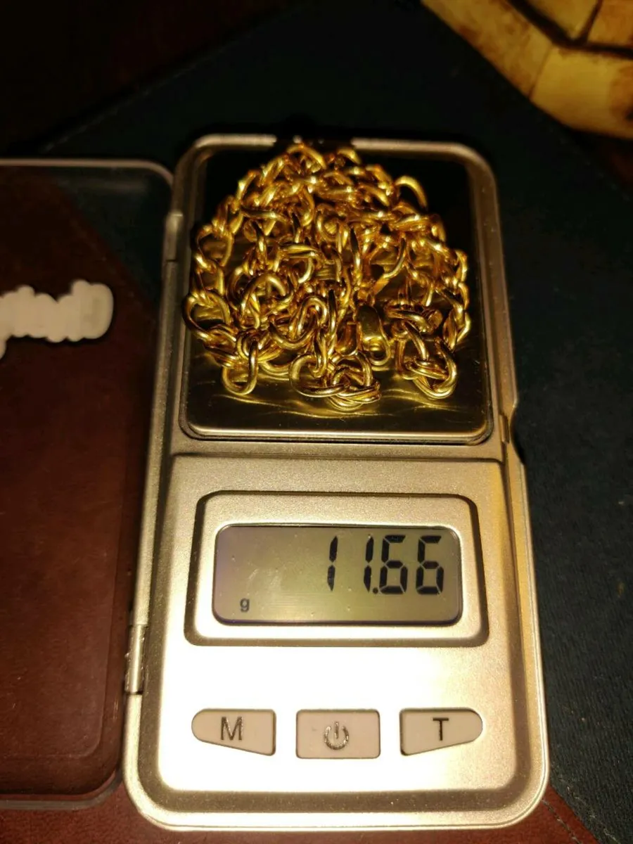 BULKY RING LINKS, 9CT Gold New 11.66 Gram 18"Chain - Image 2