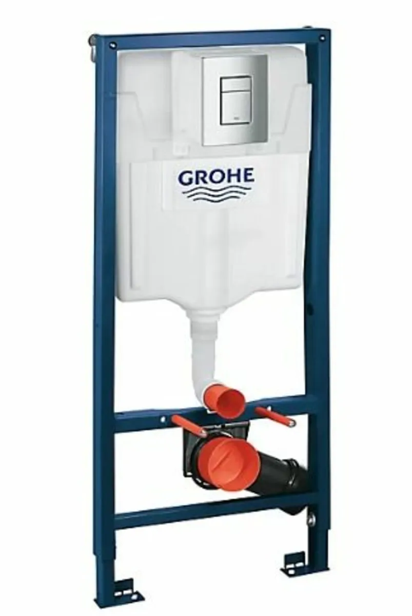 2 Concealed Wall-mounted Dual Toilet Cistern frame - Image 1