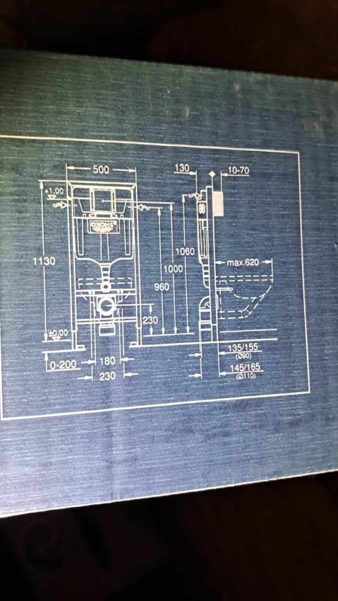 2 Concealed Wall-mounted Dual Toilet Cistern frame - Image 3