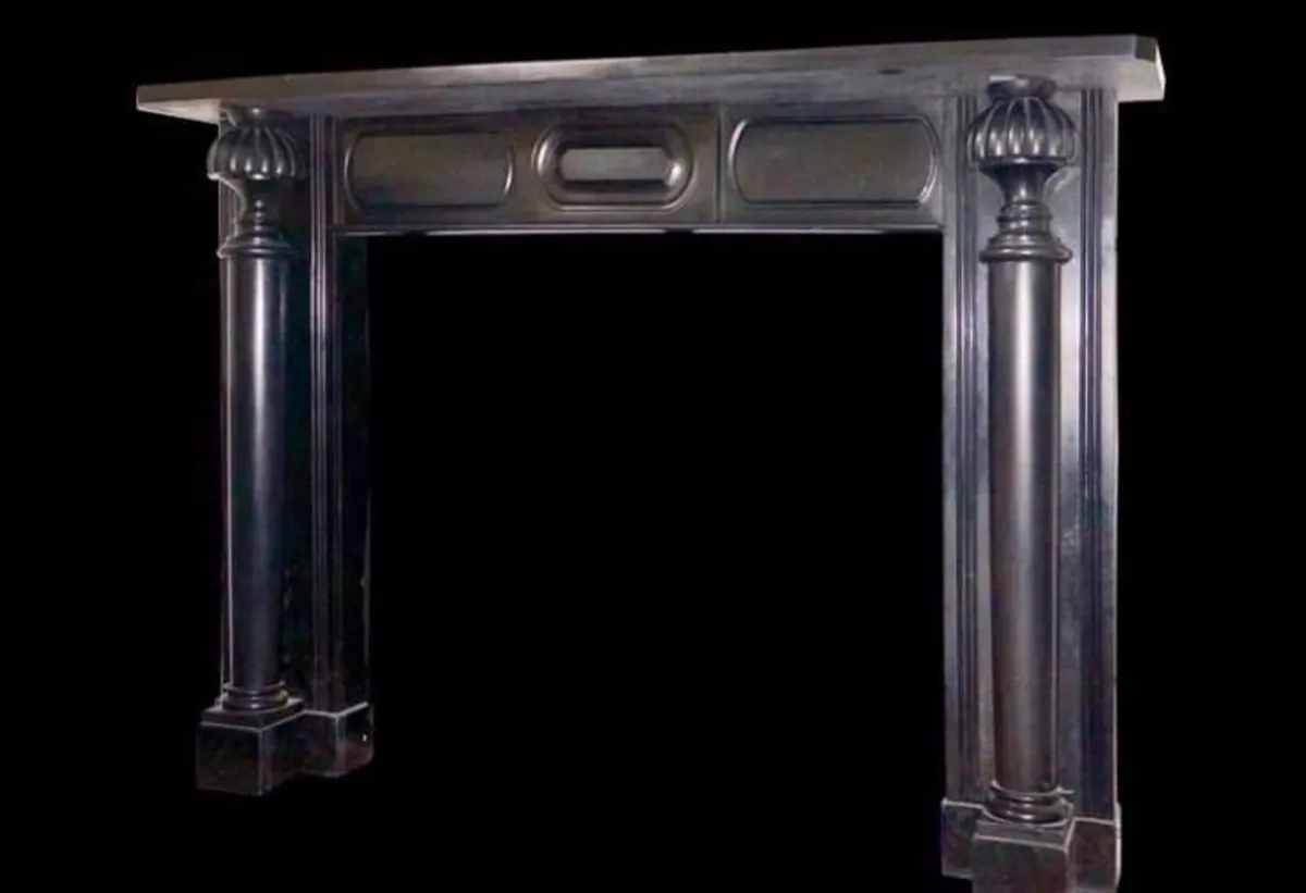 Antique regency pillared fireplace - Image 1