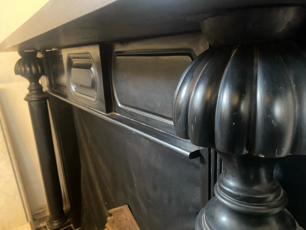 Antique regency pillared fireplace - Image 2