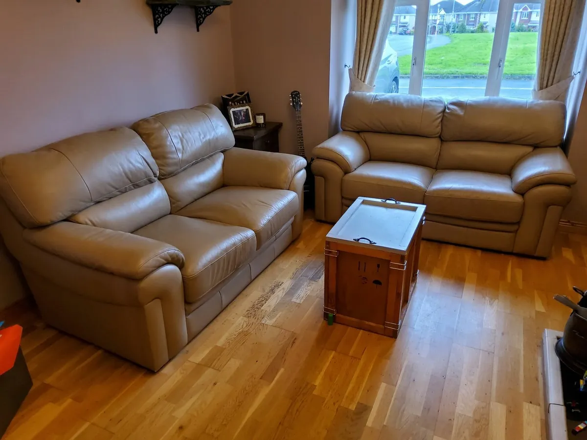 2 two seater sofas - Image 1