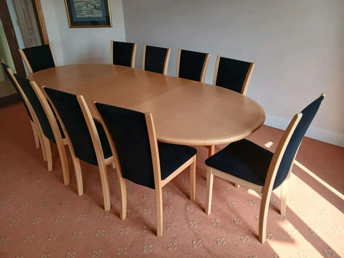 DINING room Table and chairs,  + cabinet, Skovby - Image 3
