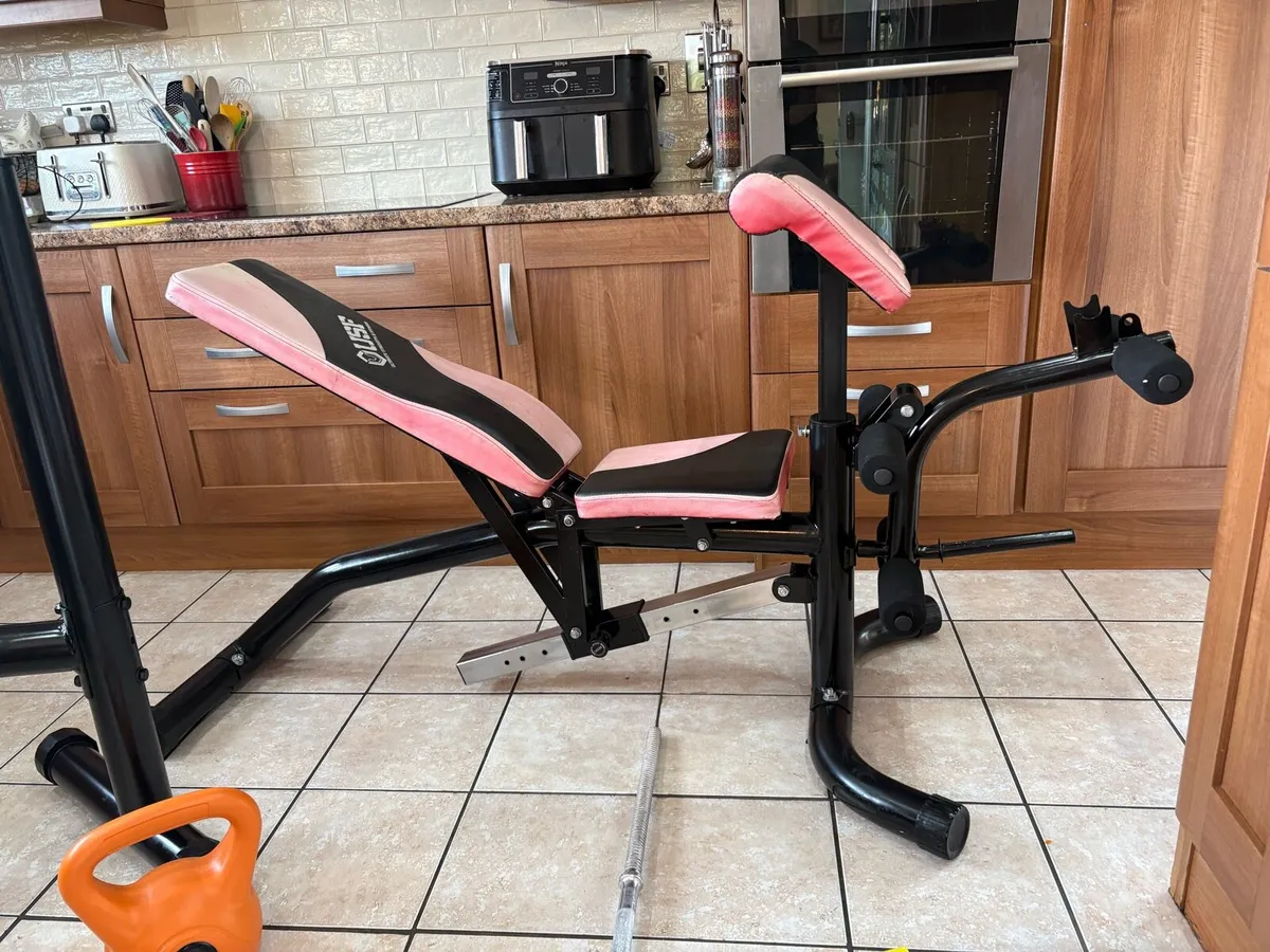 COMPLETE GYM, BENCH, LEG, SQUAT, WEIGHTS, BARS ETC - Image 3