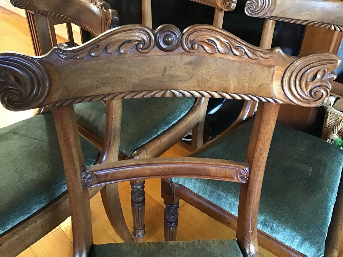 Set of 4 William 1V Mahogany Chairs - Image 2