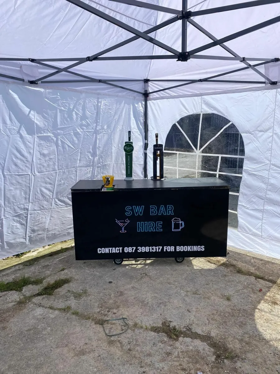 Portable bar/marquee for hire - Image 1