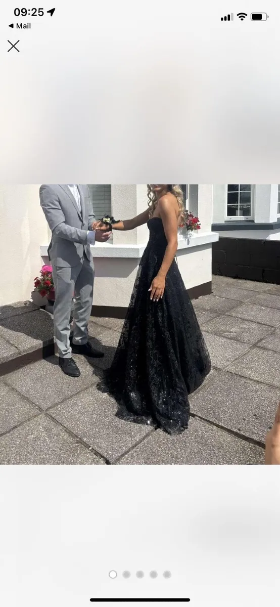 Stunning Black Debs Dress - Image 1