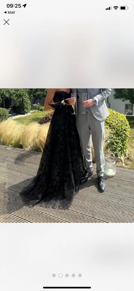 Stunning Black Debs Dress - Image 2