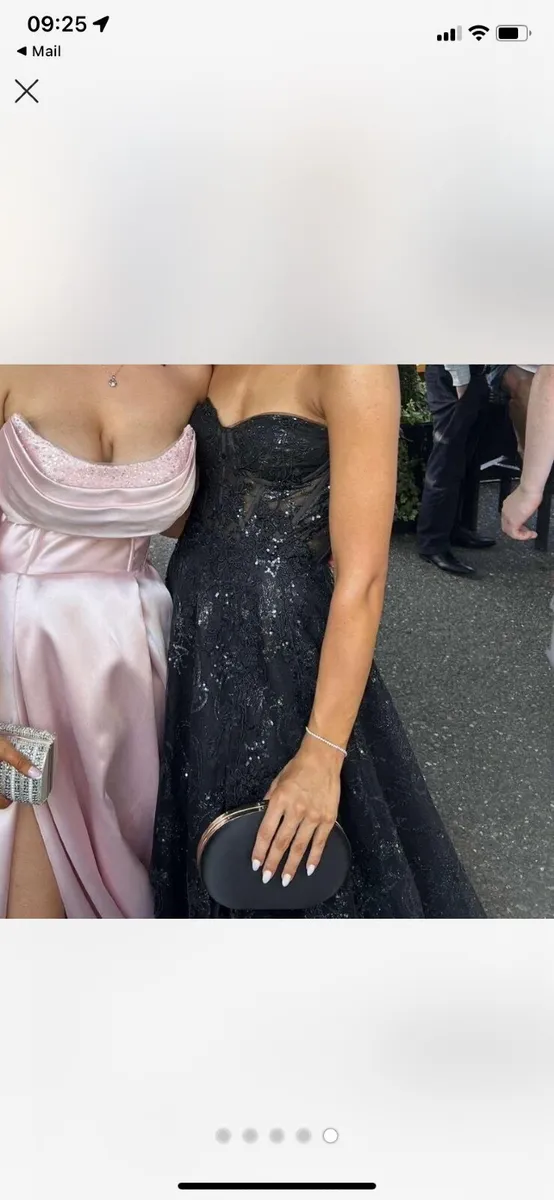 Stunning Black Debs Dress - Image 4